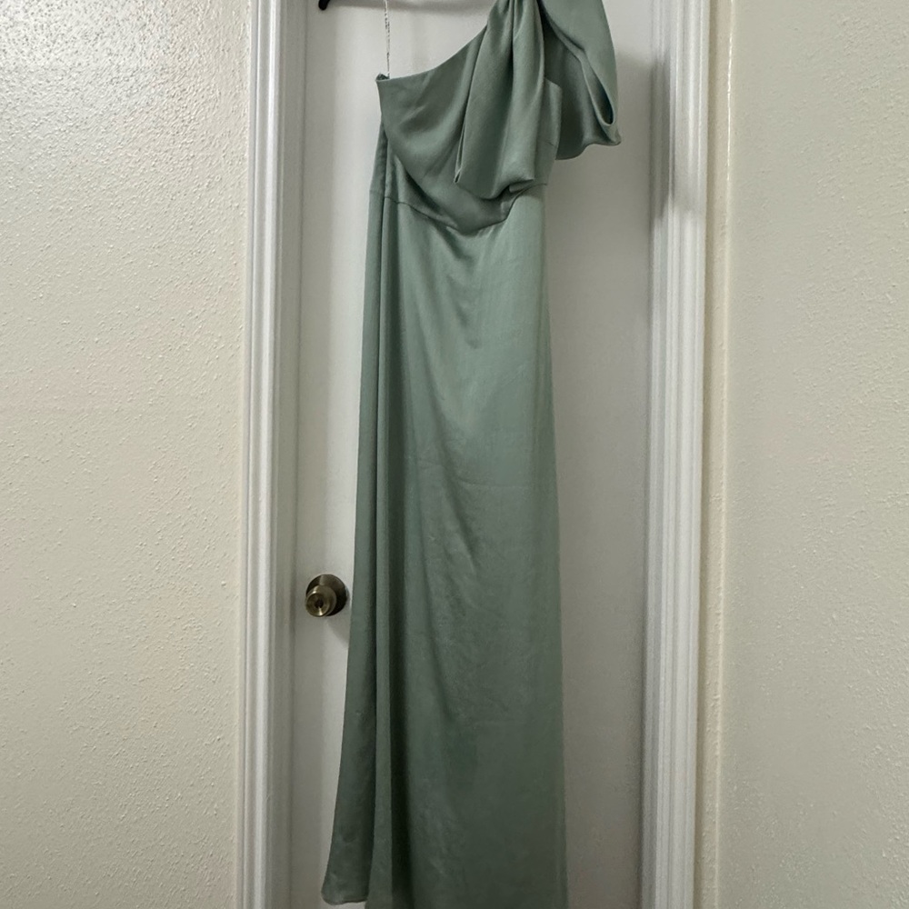 Sachin & Babi One-Shoulder Green Dress
